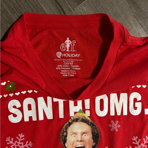Men’s Elf Funny Christmas shirt - Picture 2 of 2